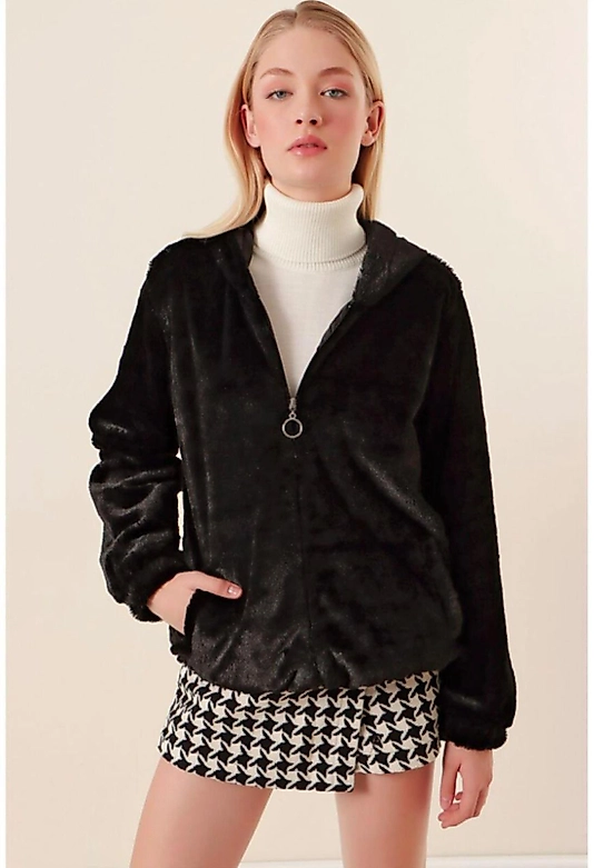 Peluş İpeksi,fermuarlı (Bol Kalıp)