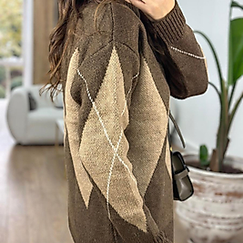 M.Dutti Kazak Triko Baklava Desen KHV