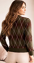 Baklava Desenli Stabdart Beden Kazak Haki