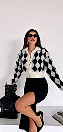 Sakallı Kumaş Hırka