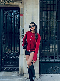 Yumuşak Standart Beden Bordo Hırka