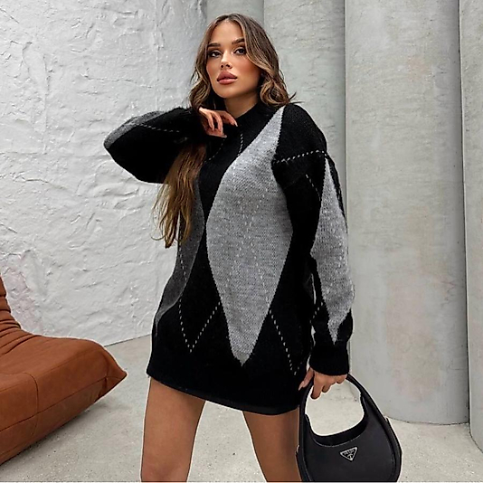 Kazak Triko Baklava Desen