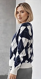 Baklava Desen Kazak Krem/Laci